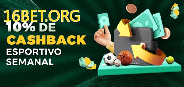 10% de bônus de cashback na 16BET.ORG