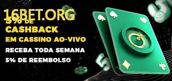 Promoções do cassino ao Vivo 16BET.ORG